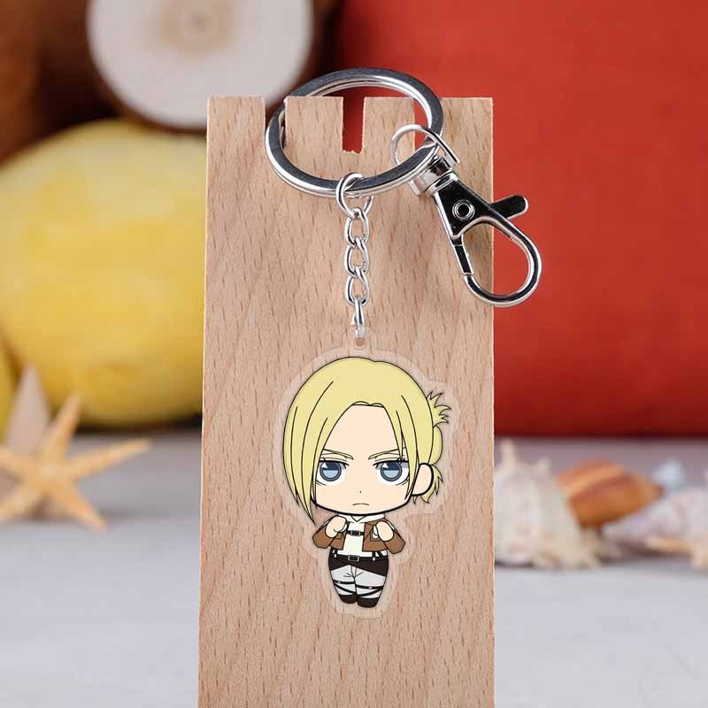 2019 new arrival attack on titan japanese anime figure acrylic mobile phone charms keychain strap keyring 37 - Attack On Titan Shop