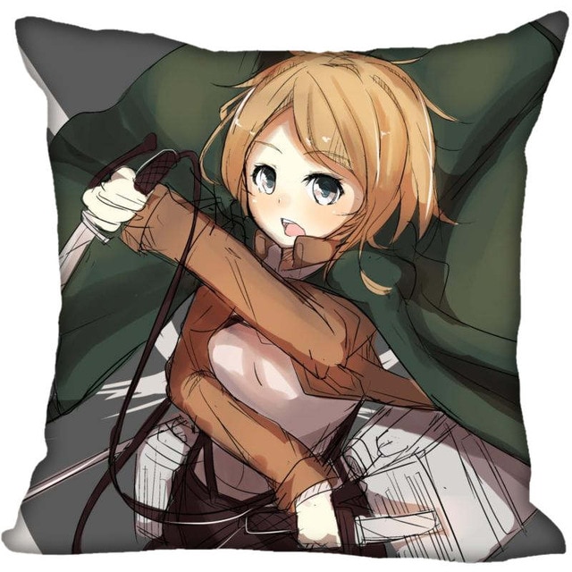 45X45cm 40X40cm one sides Pillow Case Modern Home Decorative Attack on Titan Pillowcase For Living - Attack On Titan Shop