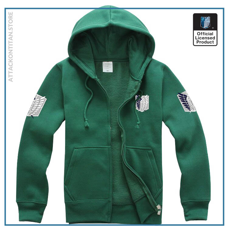 6 Colors Anime Attack on Titan Cosplay Costume Scouting Legion Hoodie Allen Hooded Coat Jacket for 1 - Attack On Titan Shop