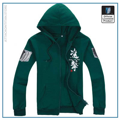 6 Colors Anime Attack on Titan Cosplay Costume Scouting Legion Hoodie Allen Hooded Coat Jacket for 5 - Attack On Titan Shop