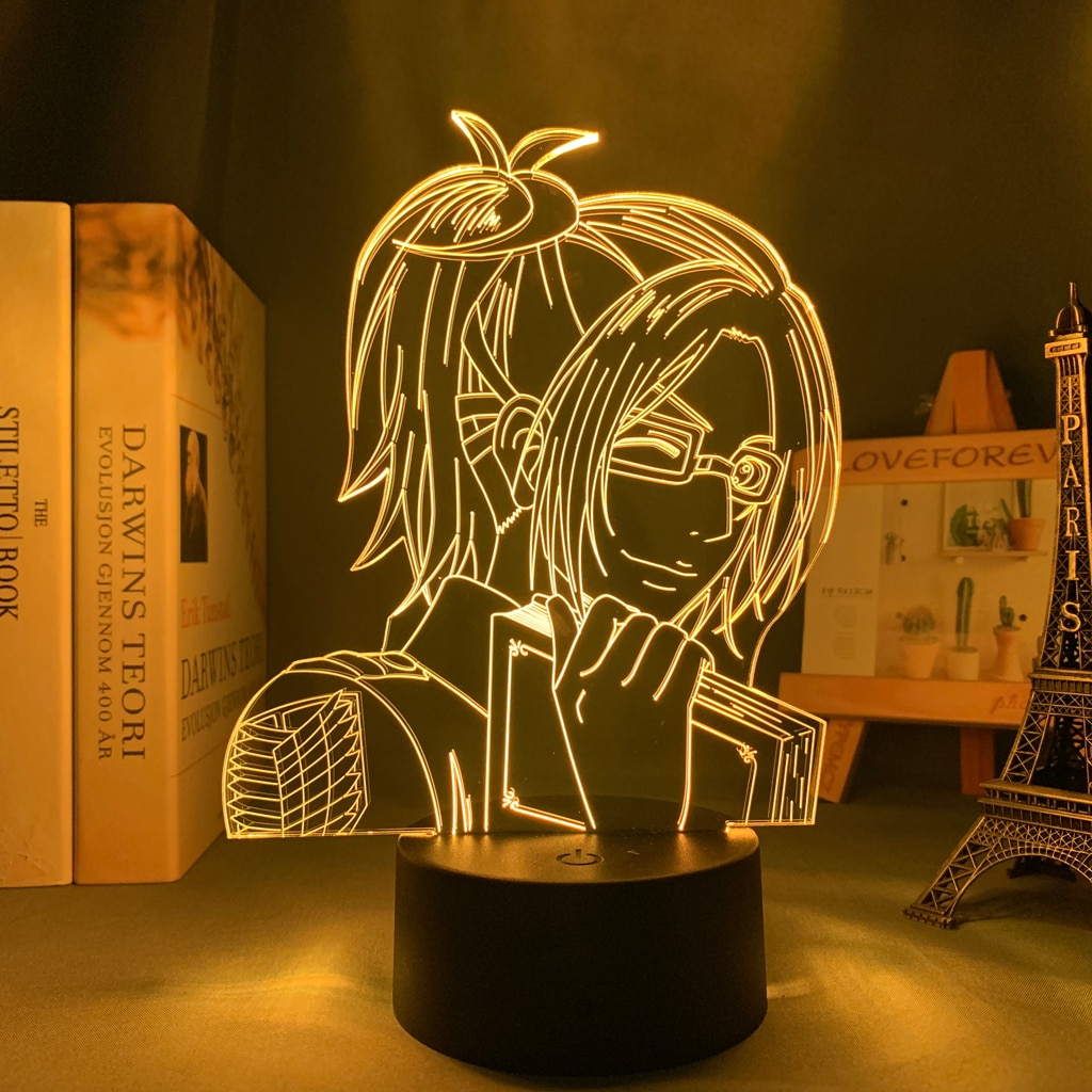 Anime 3d Light Attack on Titan Hange Zoe Lamp for Home Decor Birthday Gift Manga Attack 2 - Attack On Titan Shop