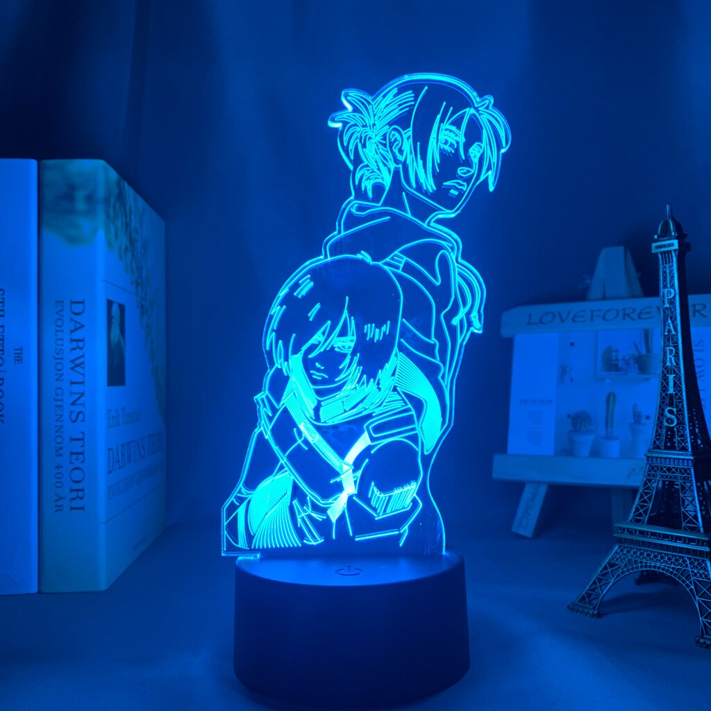 Anime Attack on Titan 3d Lamp Annie Leonhart Light for Bedroom Decoration Kids Gift Attack on 2 - Attack On Titan Shop