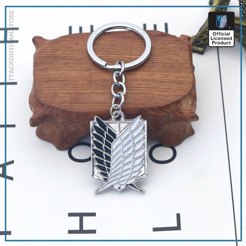 Attack On Titan Keychain Shingeki No Kyojin Anime Cosplay Wings of Liberty Key Chain Rings For 3 - Attack On Titan Shop