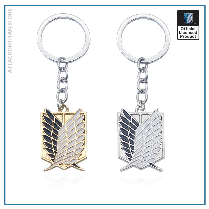 Attack On Titan Keychain Shingeki No Kyojin Anime Cosplay Wings of Liberty Key Chain Rings For - Attack On Titan Shop