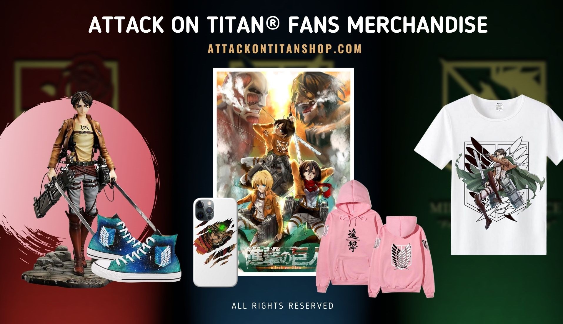 Attack On titan Merch Web Banner 2 - Attack On Titan Shop