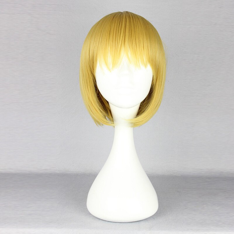 Attack on Titan Armin Arlert Cosplay Wig Blond Hair with Bangs Heat Resistance Hair Yellow Wig 2 - Attack On Titan Shop