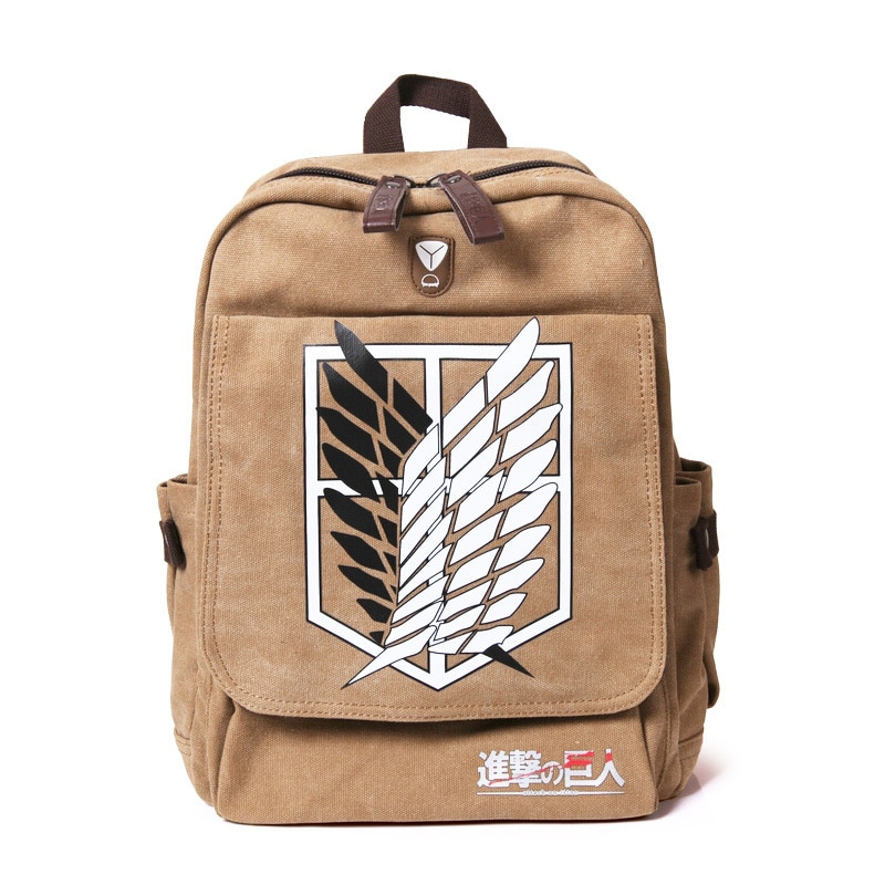 Attack on Titan Backpack Men Women Canvas Japan Anime Printing School Bag for Teenagers Travel Bags - Attack On Titan Shop