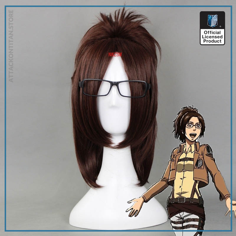 Attack on Titan Hange Zoe 40cm Short Straight Cosplay Wigs for Women Female Fake Hair Anime - Attack On Titan Shop