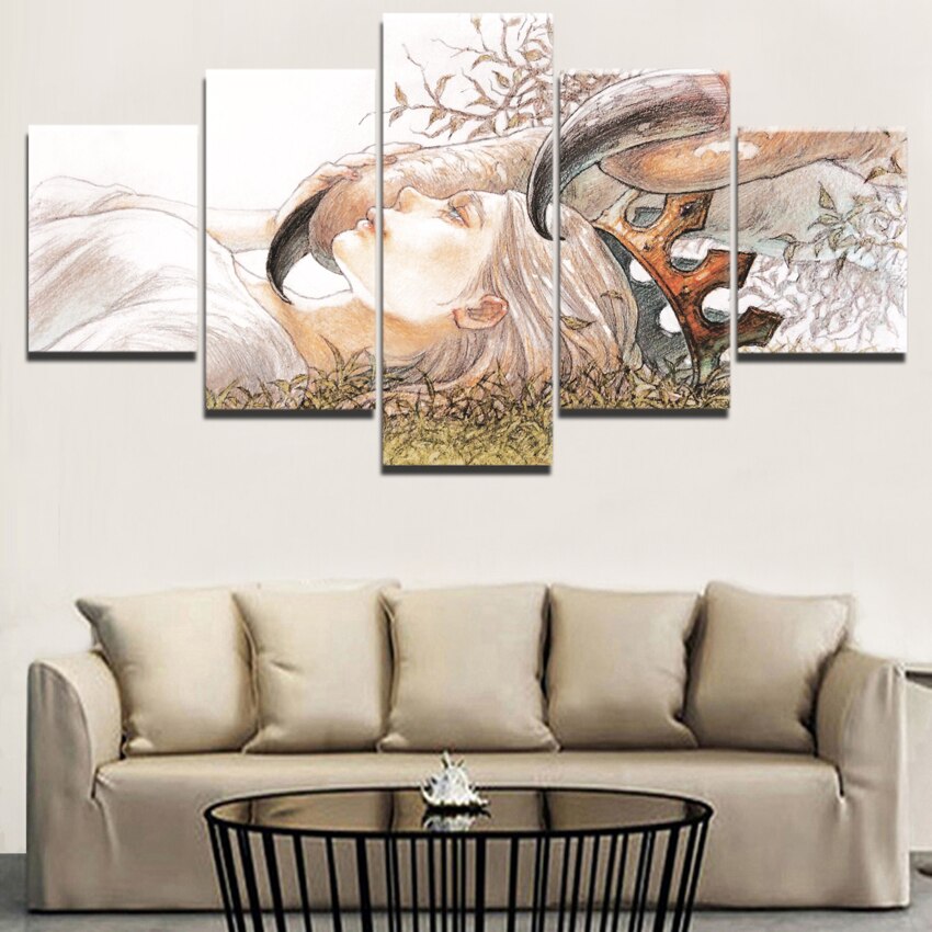 Modern HD Printed Painting On Canvas Home Decoration Modular Pictures Framework 5 Panels Historia Reiss Poster 1 - Attack On Titan Shop