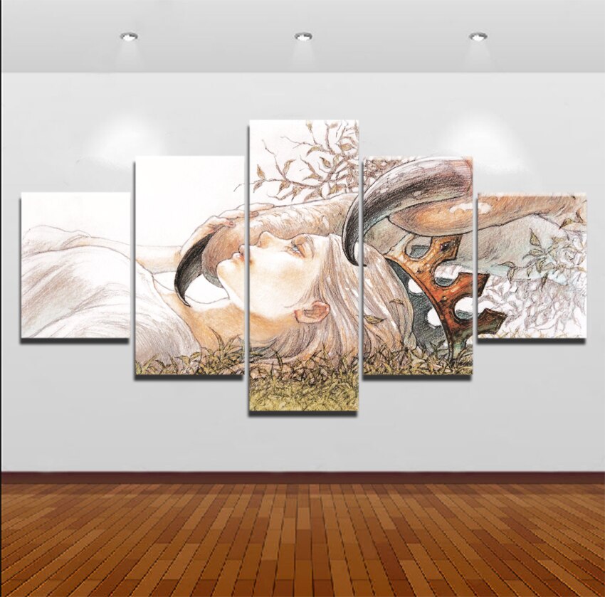 Modern HD Printed Painting On Canvas Home Decoration Modular Pictures Framework 5 Panels Historia Reiss Poster 3 - Attack On Titan Shop