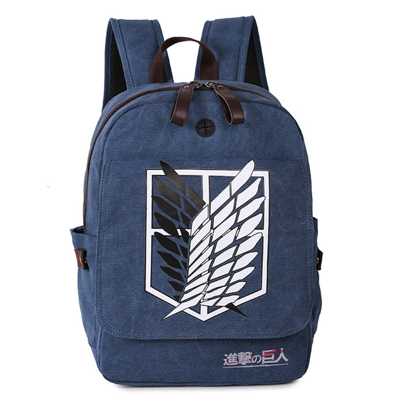 attack on titan backpack men women canvas japan anime printing school bag for teenagers travel bags mochila galaxia bp0153 5 - Attack On Titan Shop