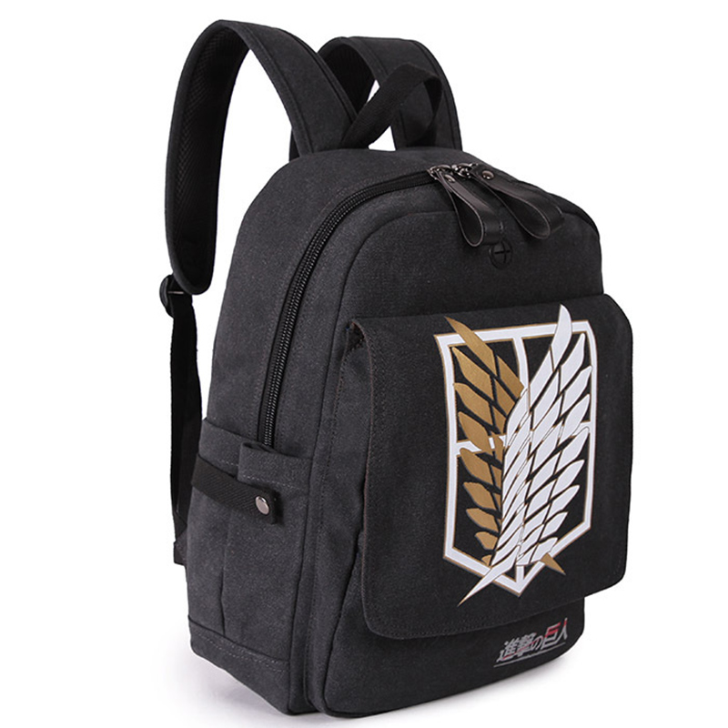attack on titan backpack men women canvas japan anime printing school bag for teenagers travel bags mochila galaxia bp0153 9 - Attack On Titan Shop
