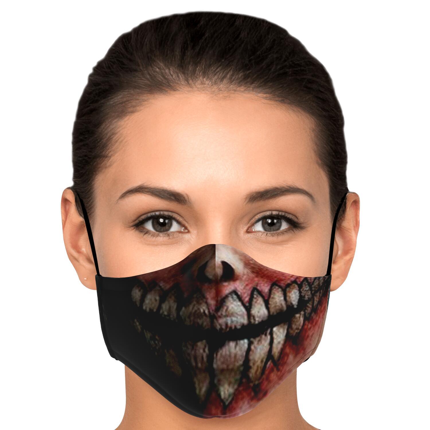 jaw titan v2 attack on titan premium carbon filter face mask 657695 - Attack On Titan Shop