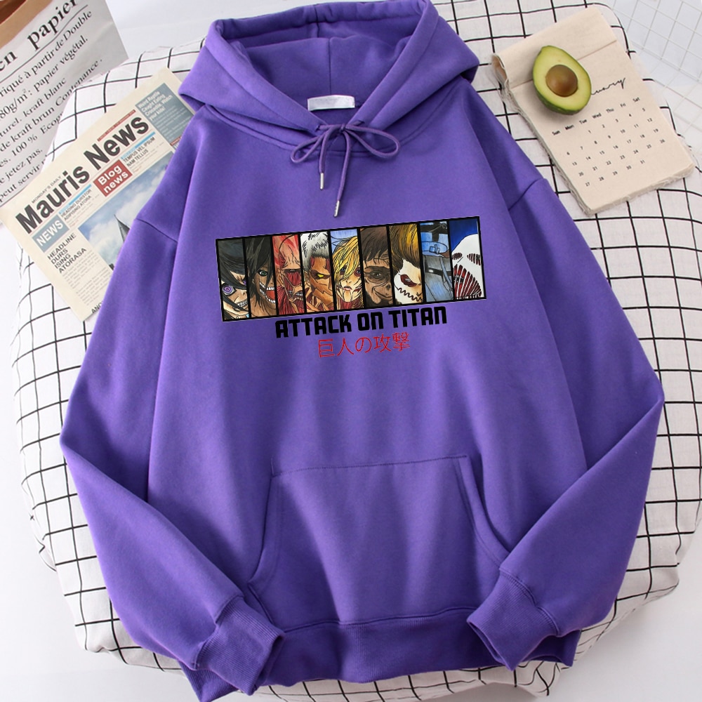 Attack on Titan Mens Fashion Sweatshirts Hoody 2021 New Autumn Spring Fleece Casual Pullover High Quality 2 - Attack On Titan Shop