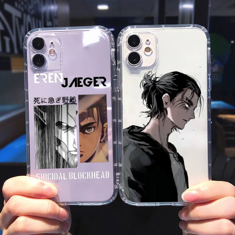 Attack on Titan Eren Jaeger Phone Case For iphone 13 12 11 8 7 6s 6 - Attack On Titan Shop