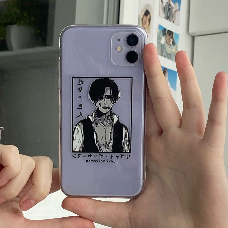 Funny Japanese Anime Phone Case for Iphone 13 12 11 Pro XS MAX 8 7 6S 1 - Attack On Titan Shop