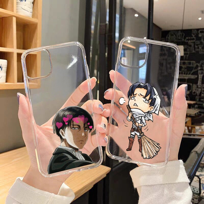 JAMULAR Japan Anime Attack On Titan Clear Phone Case For iPhone 13 12 11Pro X XS 1 - Attack On Titan Shop