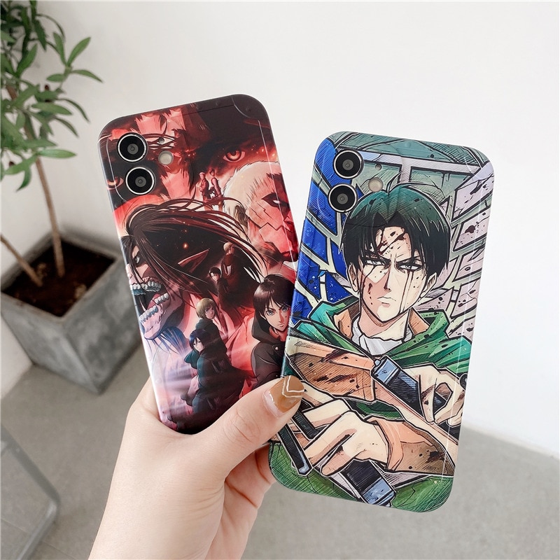 Japan Anime Attack On Titan Case For iPhone 12 mini 11 Pro Xs Max X XR - Attack On Titan Shop